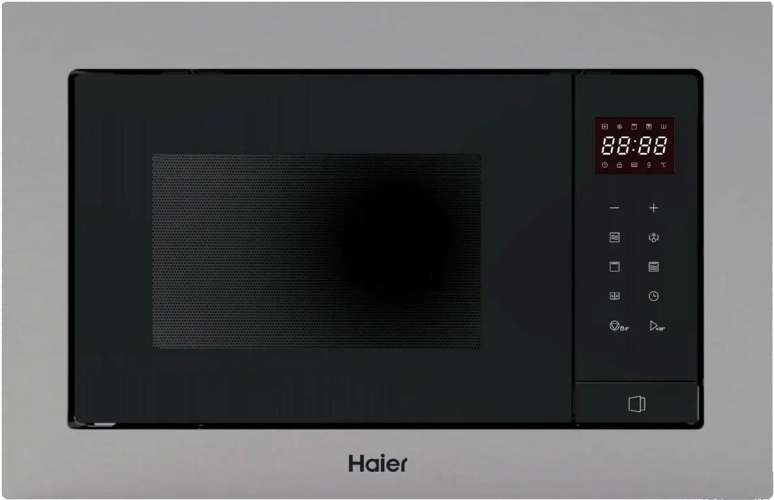 Встраиваемая микроволновая печь HAIER HMX-BTG207X, 20л, 700Вт, нержавеющая сталь [td0048654ru]